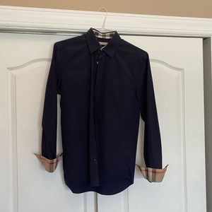 Burberry Brit shirt w/collar and cuff prints